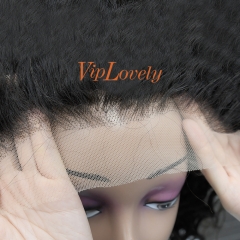 #1b Brazilian Raw Human Hair 13x4 Frontal wig loose wave