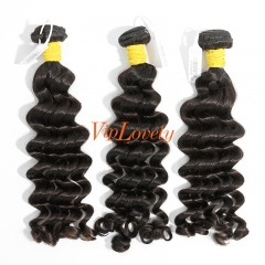 HD Lace Raw Human Hair Bundle with 4×4 Closure Deep Wave