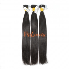 #1b Brazilian Raw Human Hair Weft with 5×5 Closure Straight
