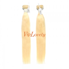#613 Blonde European Virgin Human Hair Weft Straight